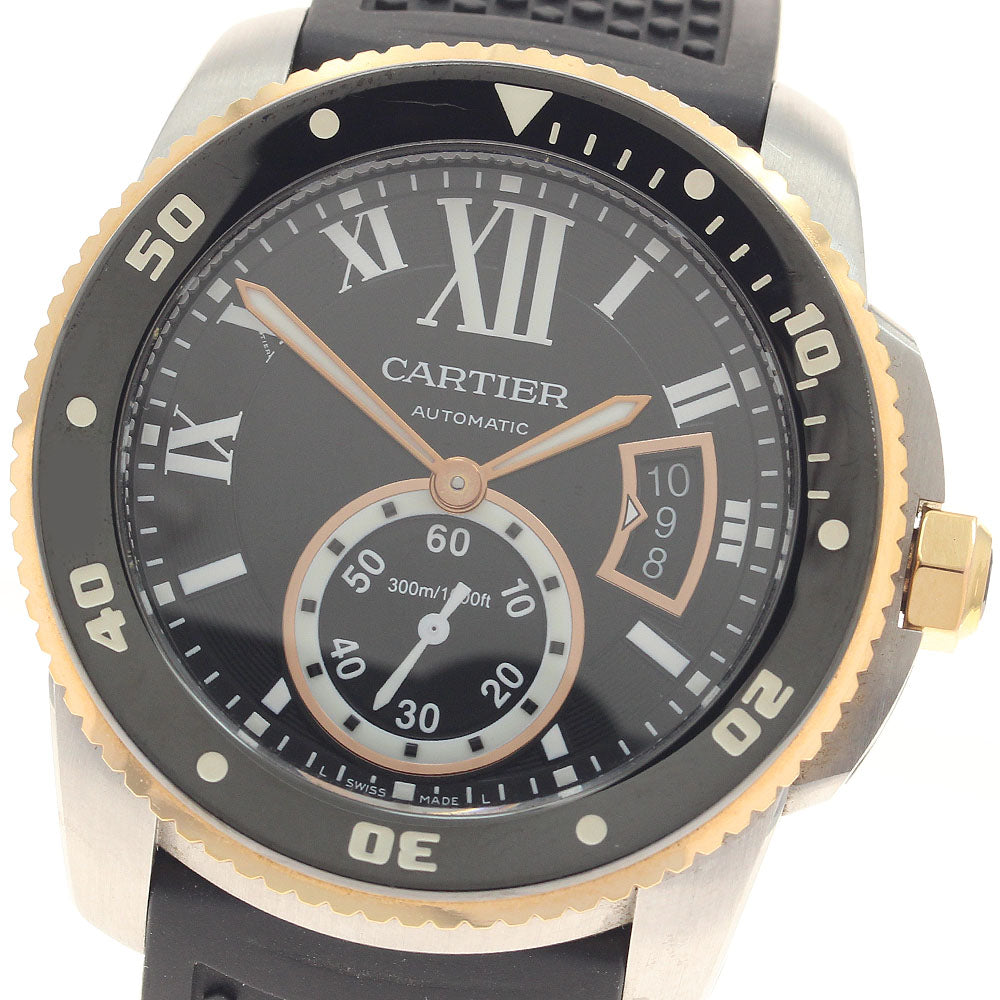 CARTIER Caliber de Cartier Diver W7100055 K18PG Bezel Automatic Men's_948298