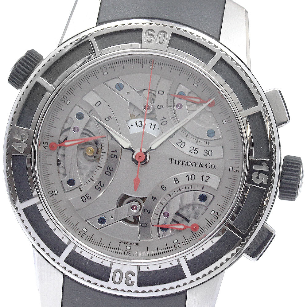 TIFFANY&Co. Mark T-57 Triple Retrograde Silver Dial Automatic Men's Watch_948302