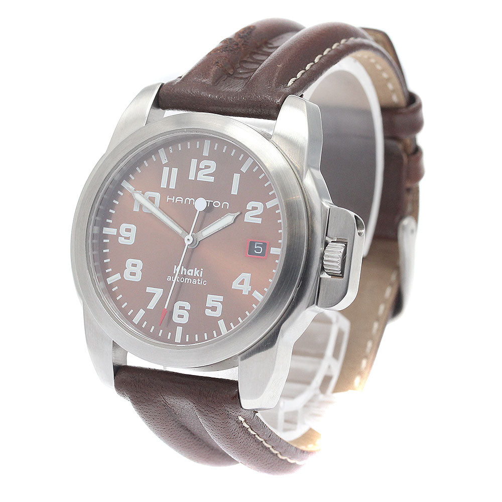 HAMILTON khaki 6311 Date Brown Dial Automatic Men's Watch_948335