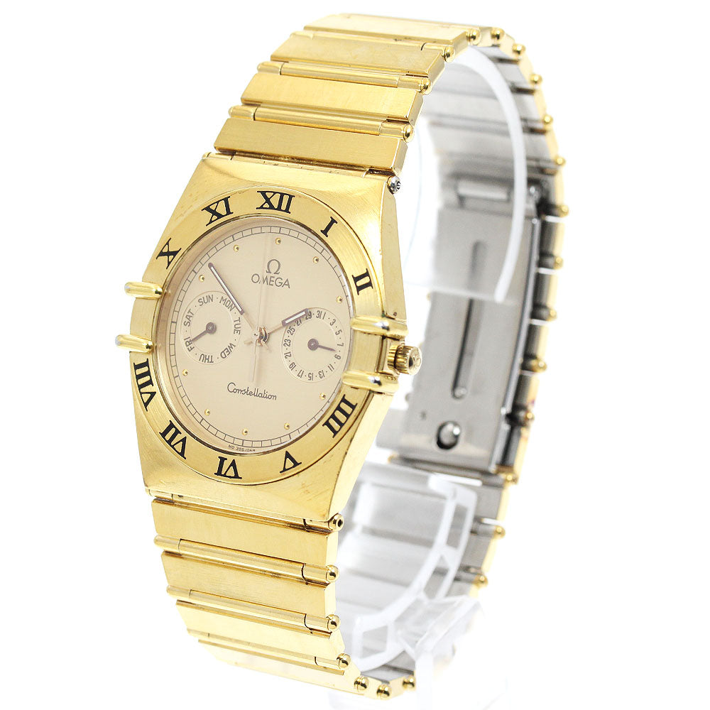 OMEGA Constellation Day date gold Dial Quartz Men's Watch_948348