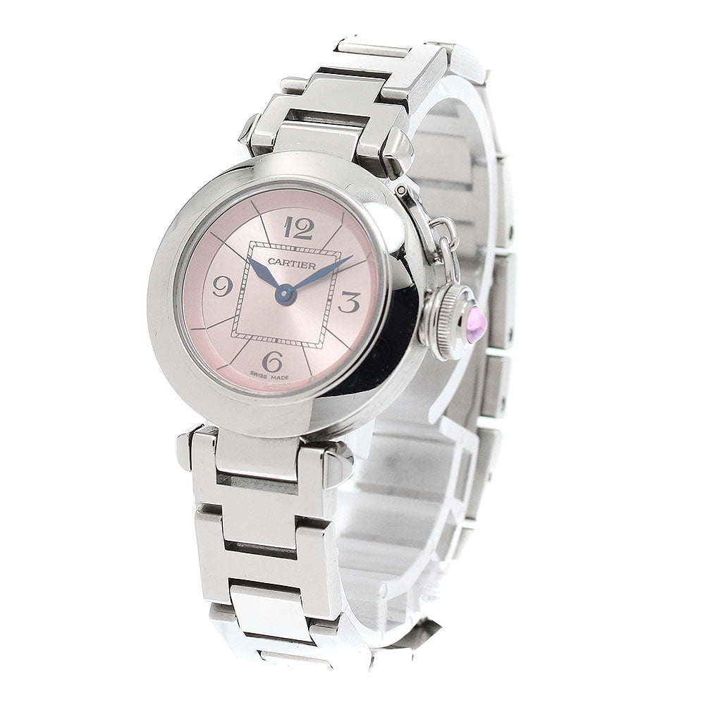 CARTIER Mispacha W3140008 pink Dial Quartz Ladies Watch_948359