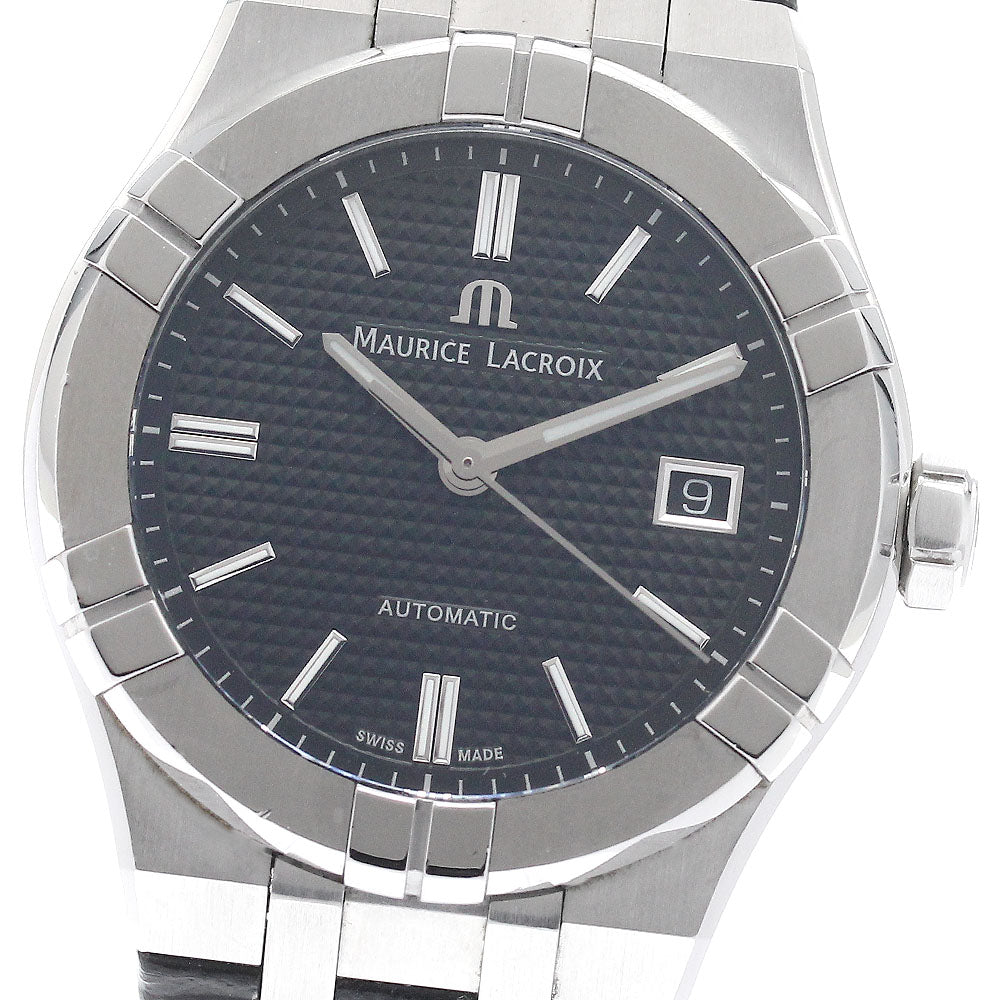 MAURICE LACROIX Icon Automatic 1.5 " AI6007-SS001-330-1 Date black Dial Automatic Men's Watch_948389