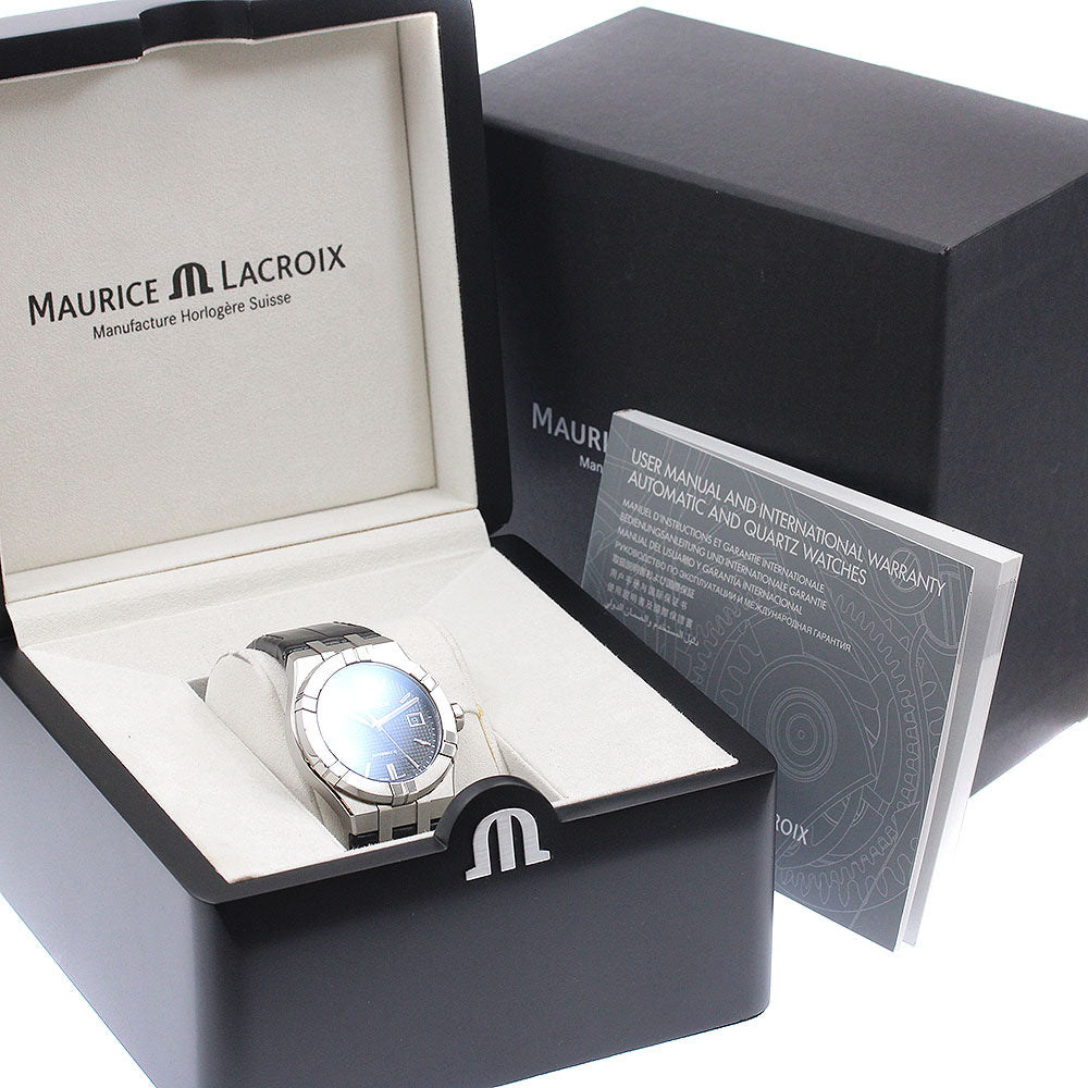 MAURICE LACROIX Icon Automatic 1.5 " AI6007-SS001-330-1 Date black Dial Automatic Men's Watch_948389