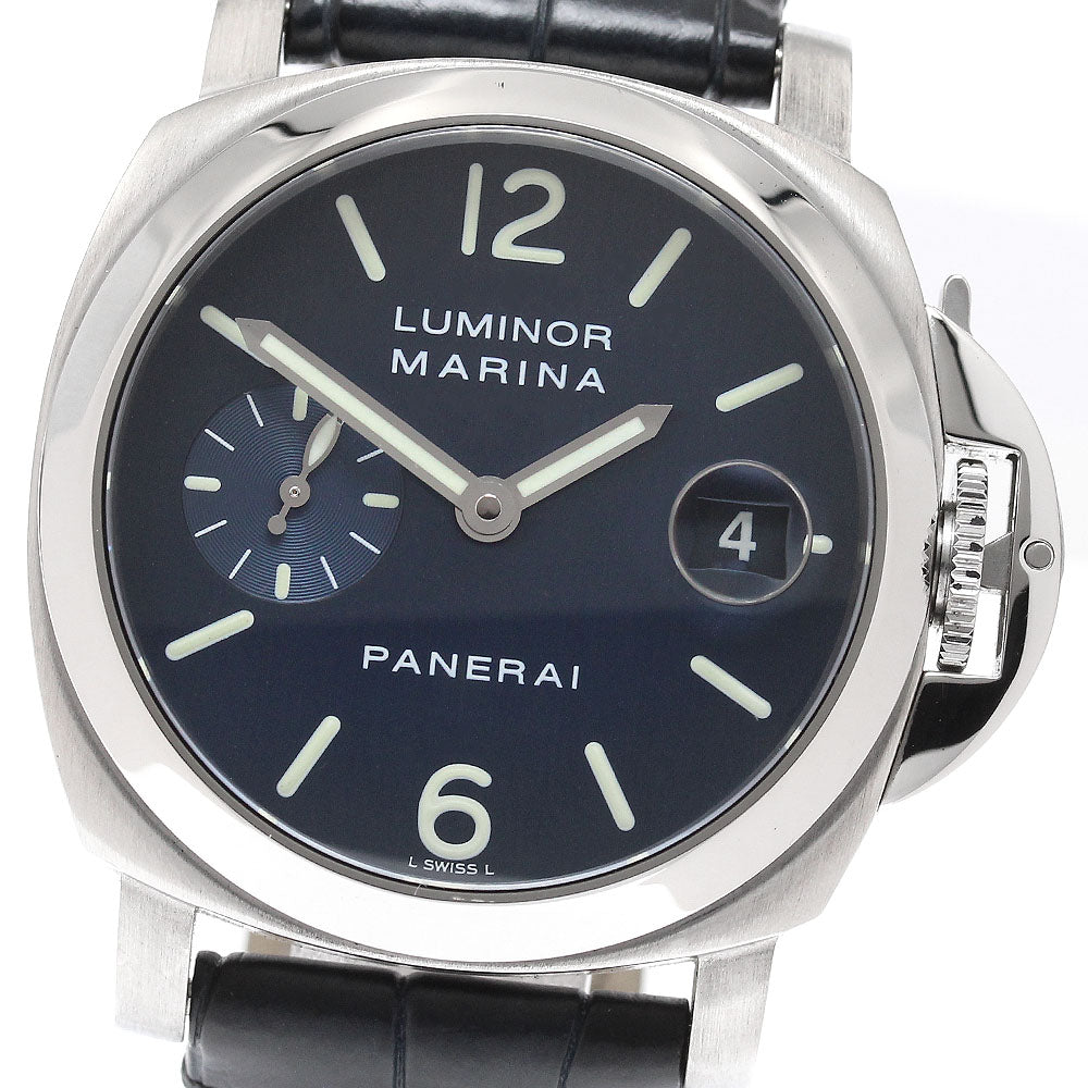 PANERAI Luminor Marina PAM00119 Small Second Date Navy Dial Automatic Men's Watch_948392