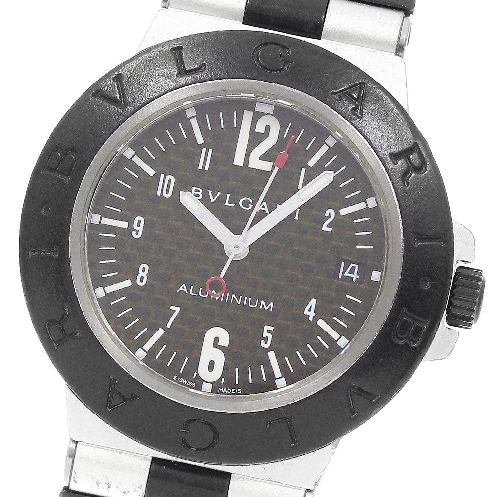 BVLGARI aluminum AL38TA Date black Dial Automatic Men's Watch_948393
