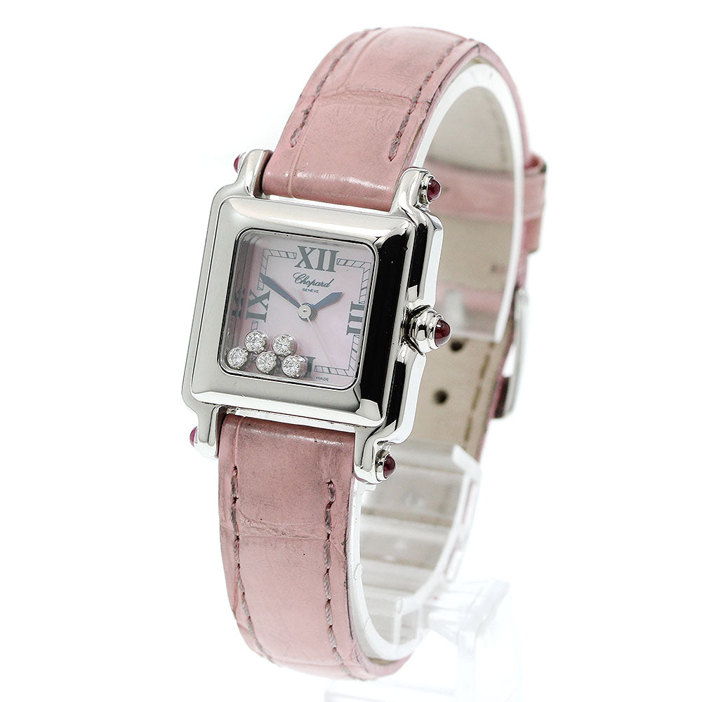 Chopard Happy sports 27/8892-21 5P diamond Pink shell Dial Quartz Ladies Watch_948419