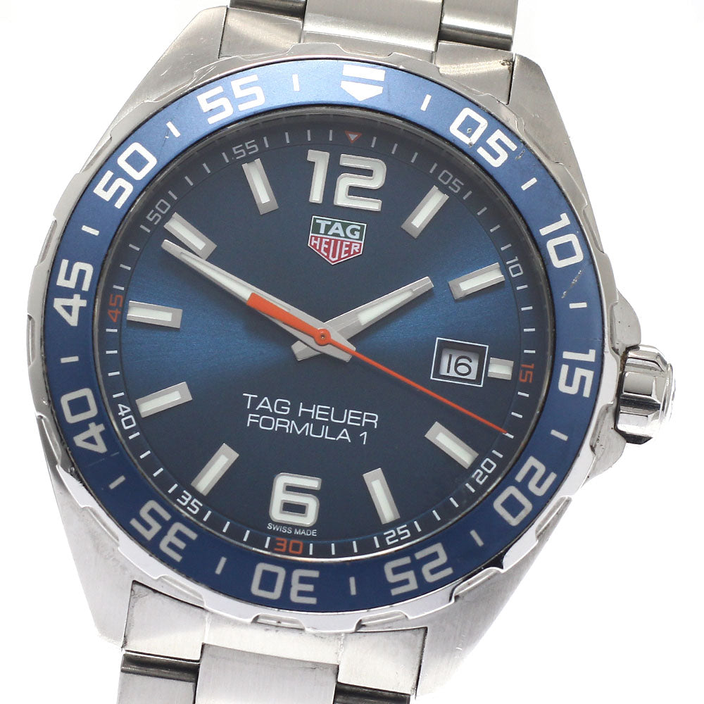 TAG HEUER Formula 1 WAZ1010 Date Blue Dial Quartz Men's Watch_948440