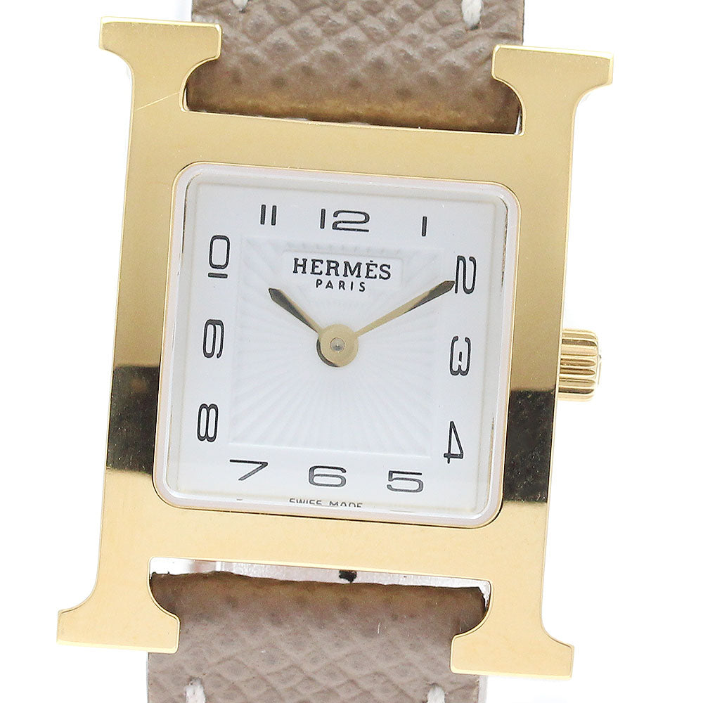HERMES H watch HH1.201 white Dial Quartz Ladies Watch_948442