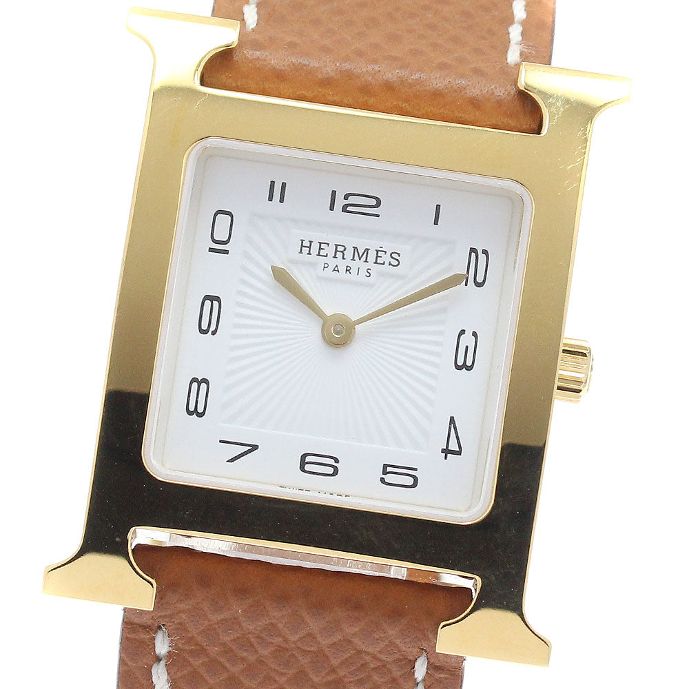 HERMES H watch HH1.510 white Dial Quartz Boy's Watch_948443