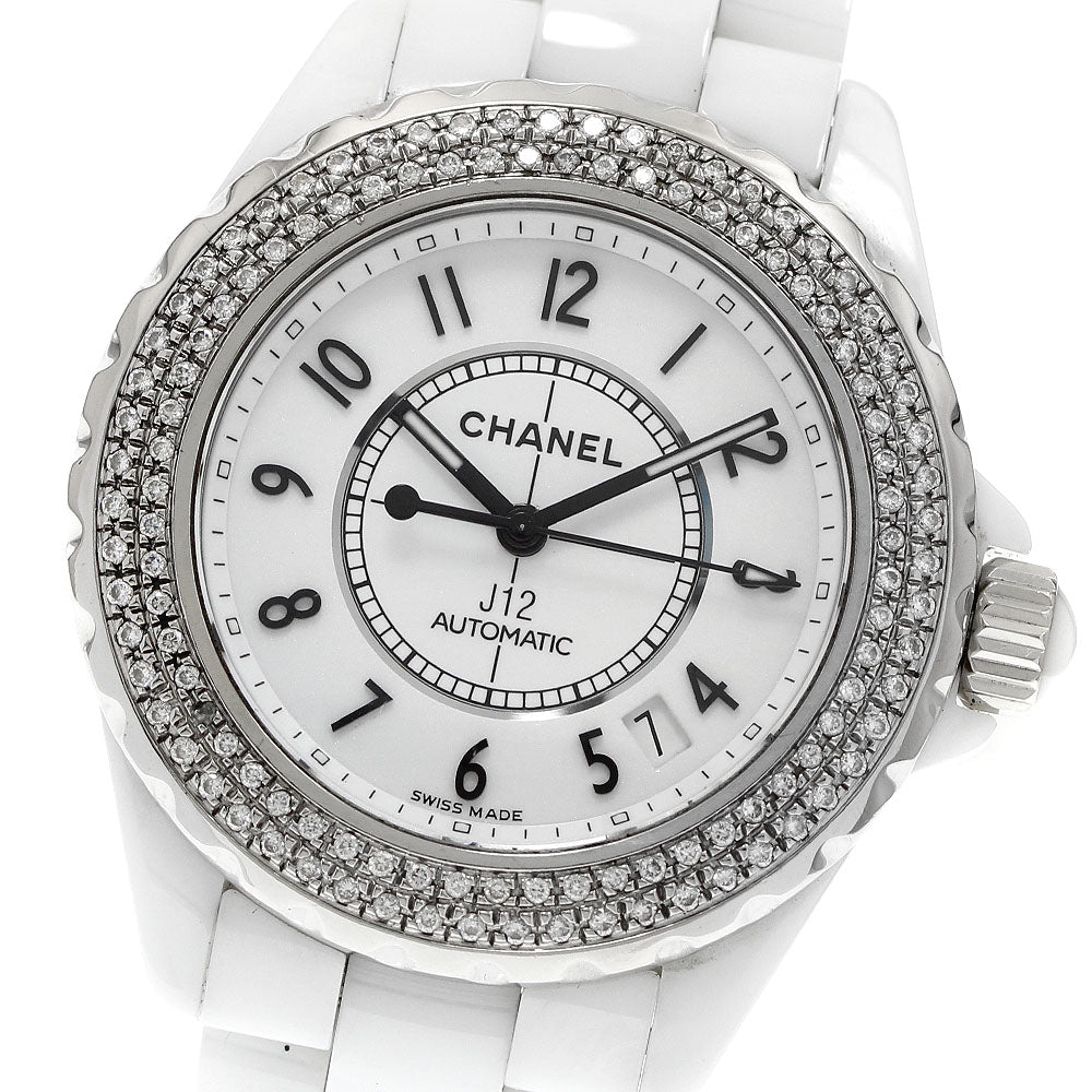 CHANEL J12 H0969 Diamond bezel white ceramic white Dial Automatic Men's_948446