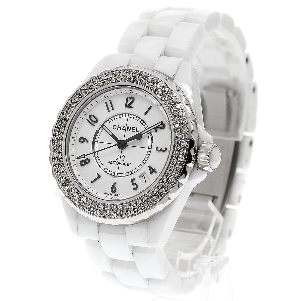 CHANEL J12 H0969 Diamond bezel white ceramic white Dial Automatic Men's_948446