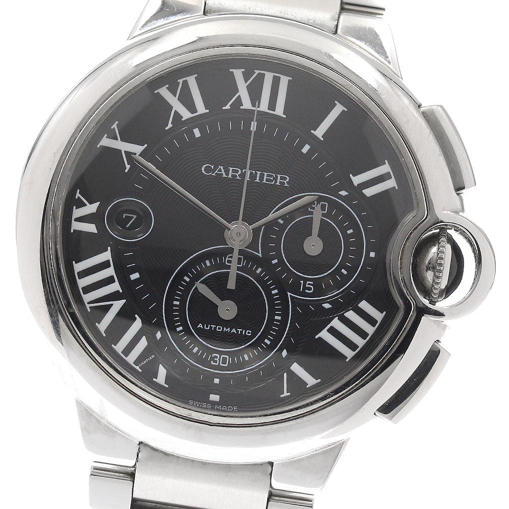 CARTIER Baron Blue LM W6920025 Chronograph Gray Dial Automatic Men's_948454
