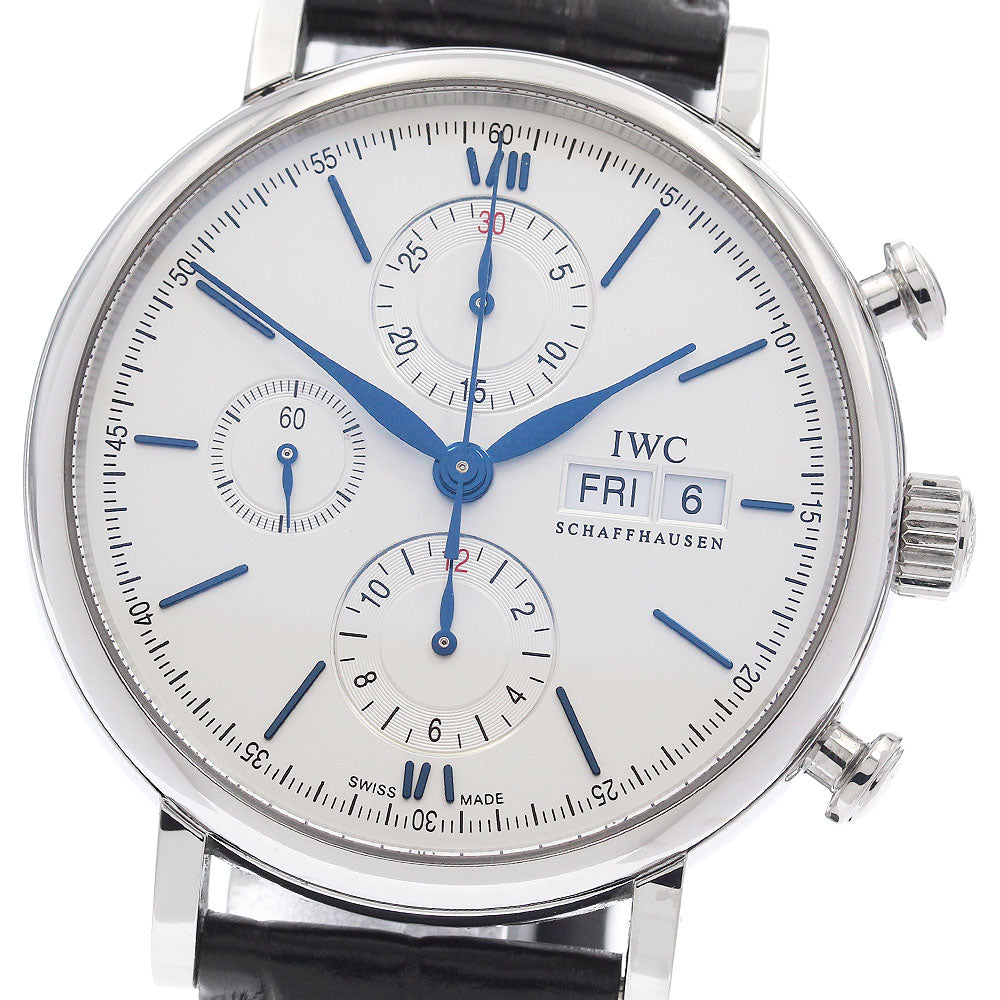 IWC SCHAFFHAUSEN Portofino IW391037 Chronograph day date Silver Dial Automatic Men's Watch_948486