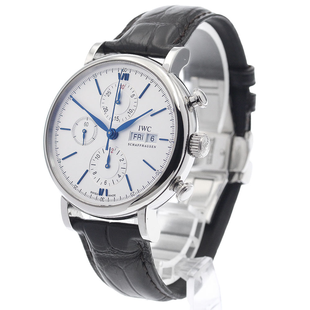 IWC SCHAFFHAUSEN Portofino IW391037 Chronograph day date Silver Dial Automatic Men's Watch_948486