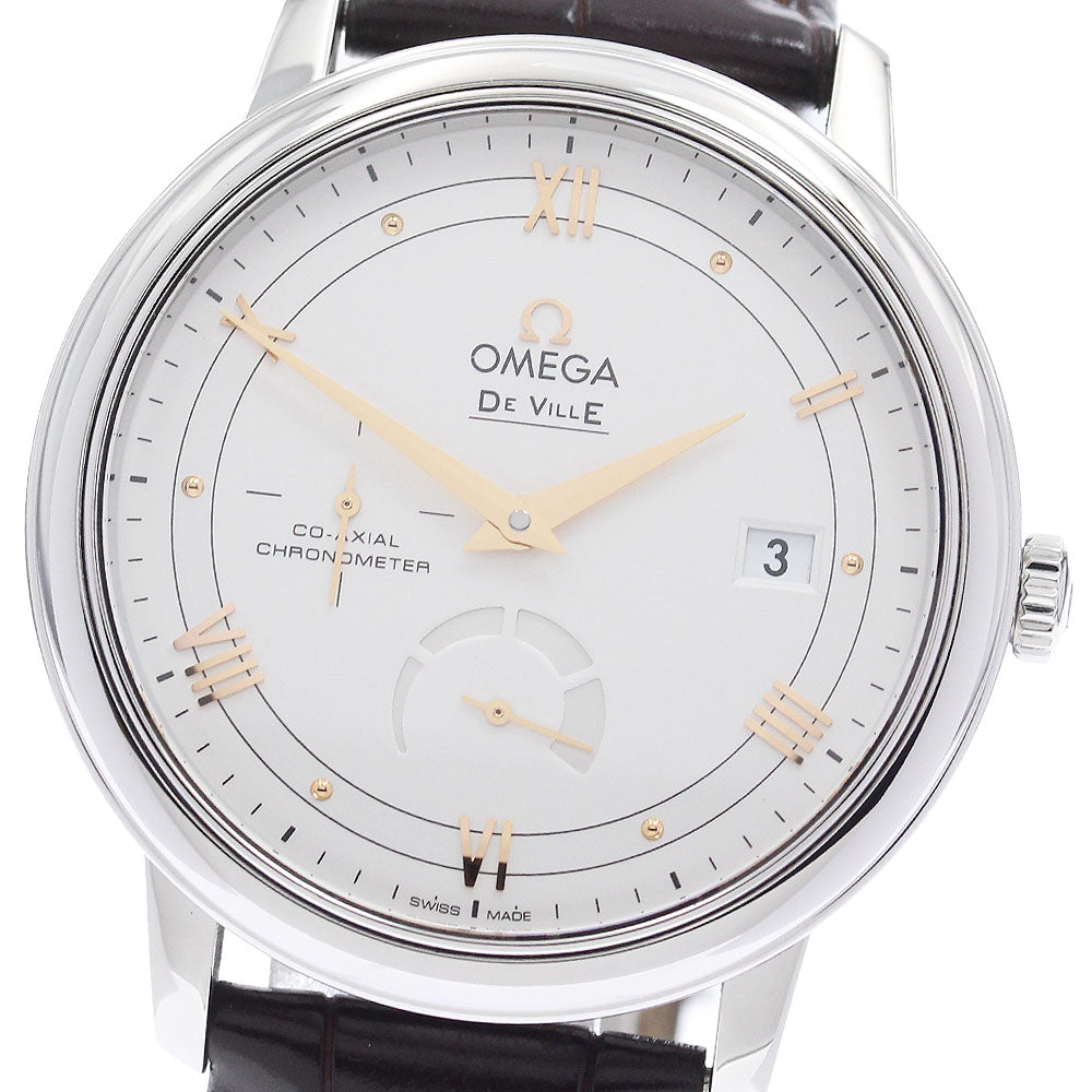 OMEGA De Ville Prestige Co-Axial Power Reserve 424.13.40.21.02.002 Date Silver Dial Automatic Men's Watch_948488