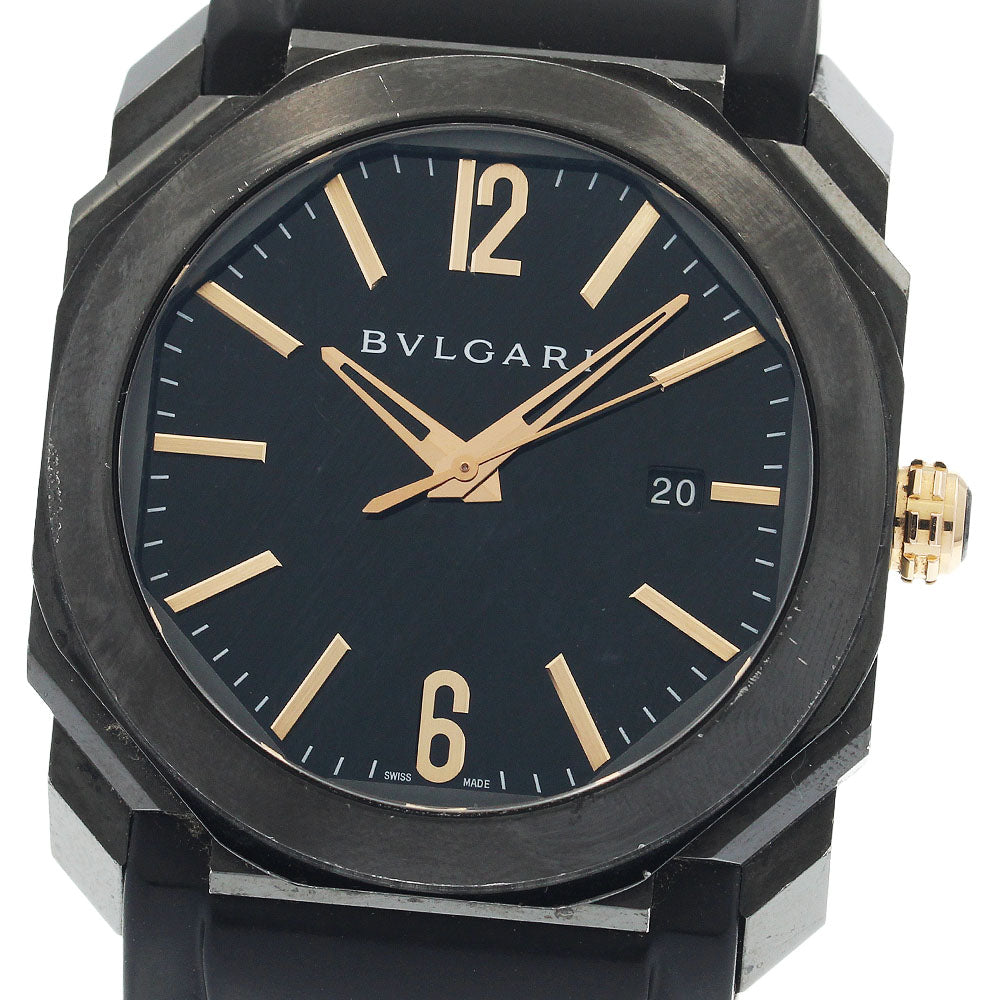 BVLGARI Okto Ultra Nero BGO41S Date black Dial Automatic Men's Watch_948499