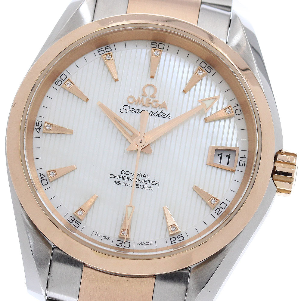 OMEGA Seamaster Aqua Terra 231.20.39.21.55.001 Co-Axial Chronometer 11P diamond White shell Dial Automatic Men's Watch_948502