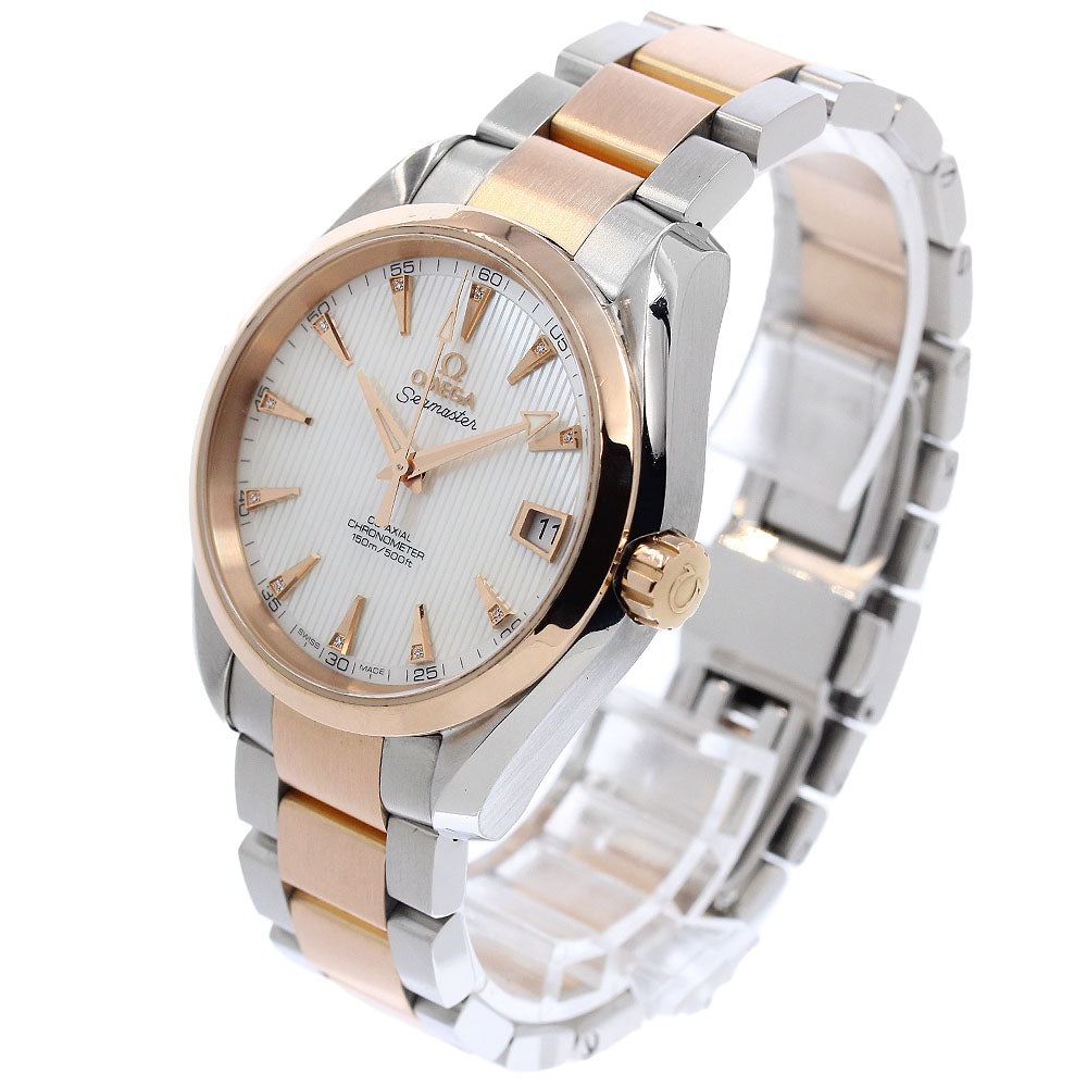 OMEGA Seamaster Aqua Terra 231.20.39.21.55.001 Co-Axial Chronometer 11P diamond White shell Dial Automatic Men's Watch_948502