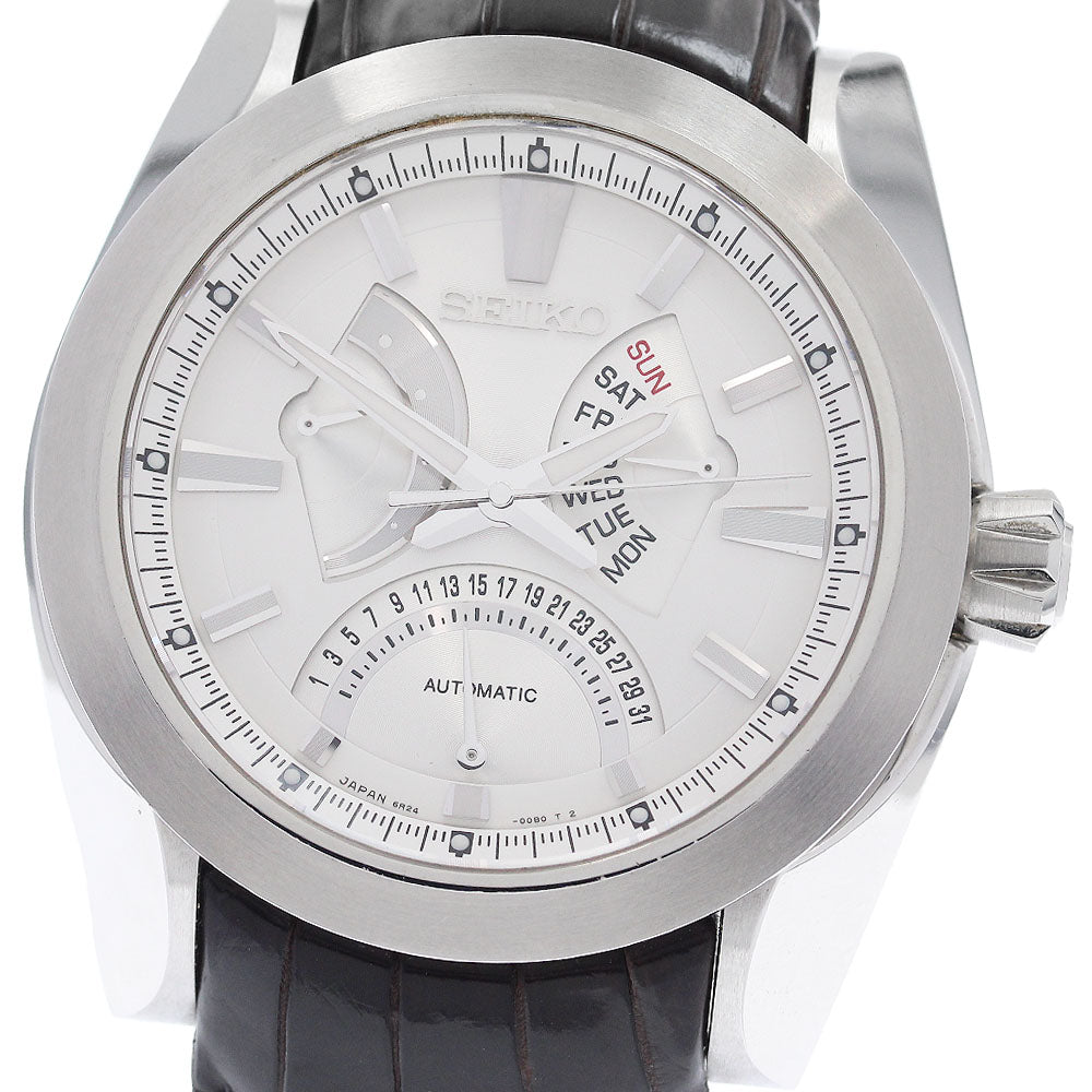 SEIKO Brights Ananta Mechanical SAEC003/6R24-00A0 double retrograde Silver Dial Automatic Men's Watch_948503