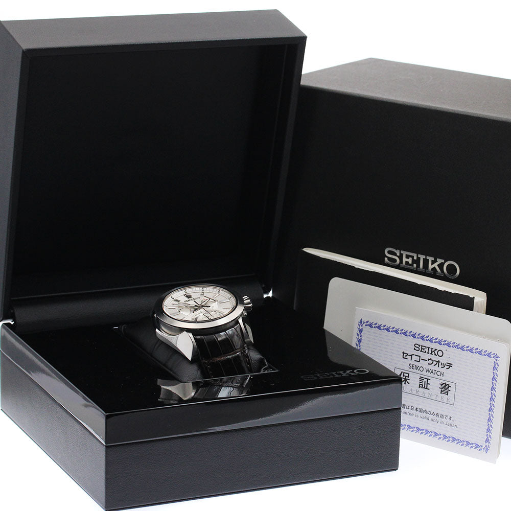 SEIKO Brights Ananta Mechanical SAEC003/6R24-00A0 double retrograde Silver Dial Automatic Men's Watch_948503