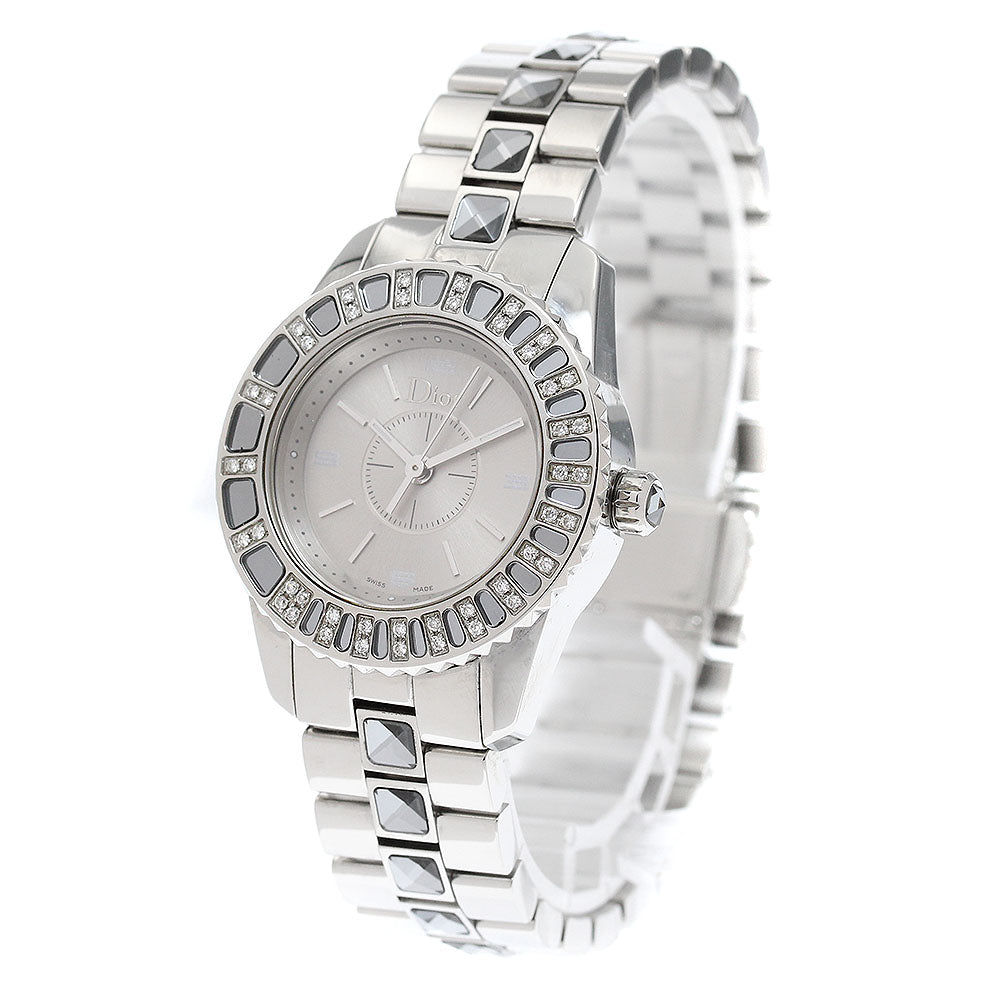 Christian Dior crystal CD112115 Diamond Bezel Quartz Ladies Watch_948530