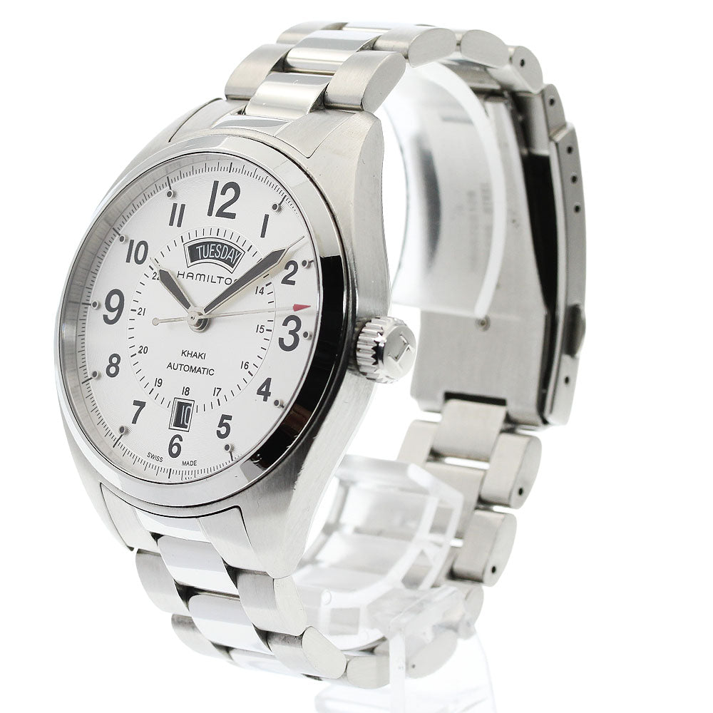 HAMILTON Khaki field H705051 Day date Silver Dial Automatic Men's Watch_948539