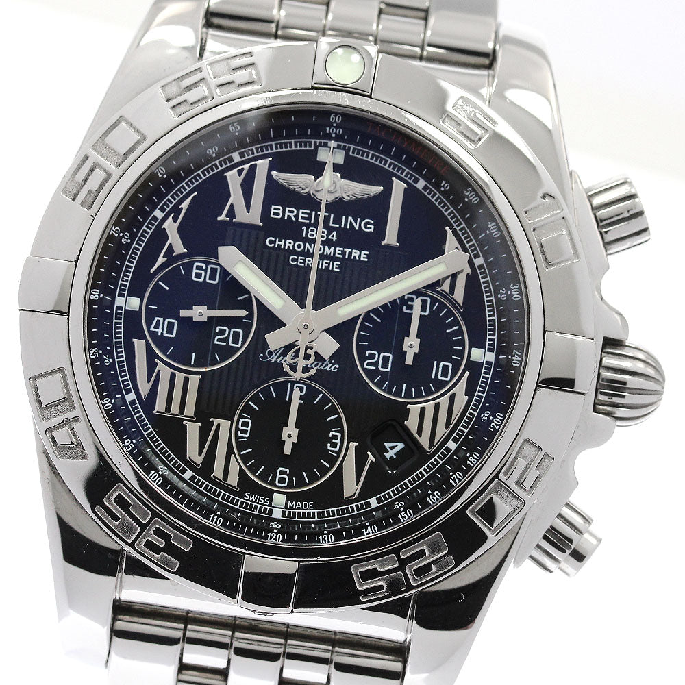 BREITLING Chronomat 44 AB0110 Chronograph black Dial Automatic Men's Watch_948543