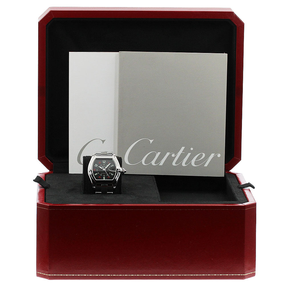 CARTIER Roadster LM W62002V3 Date Black Dial Automatic Men's Watch_948553