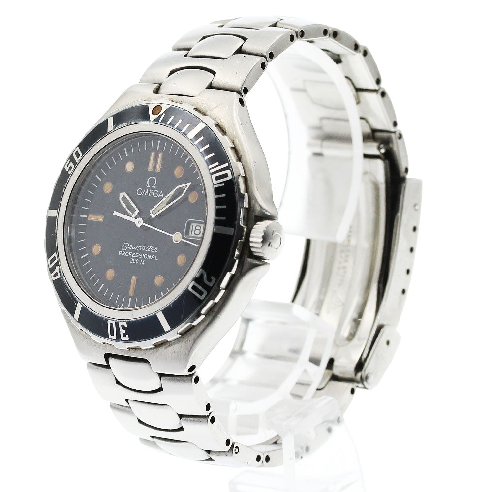 OMEGA Seamaster200m Date Black Dial Quartz Men's Watch_948560