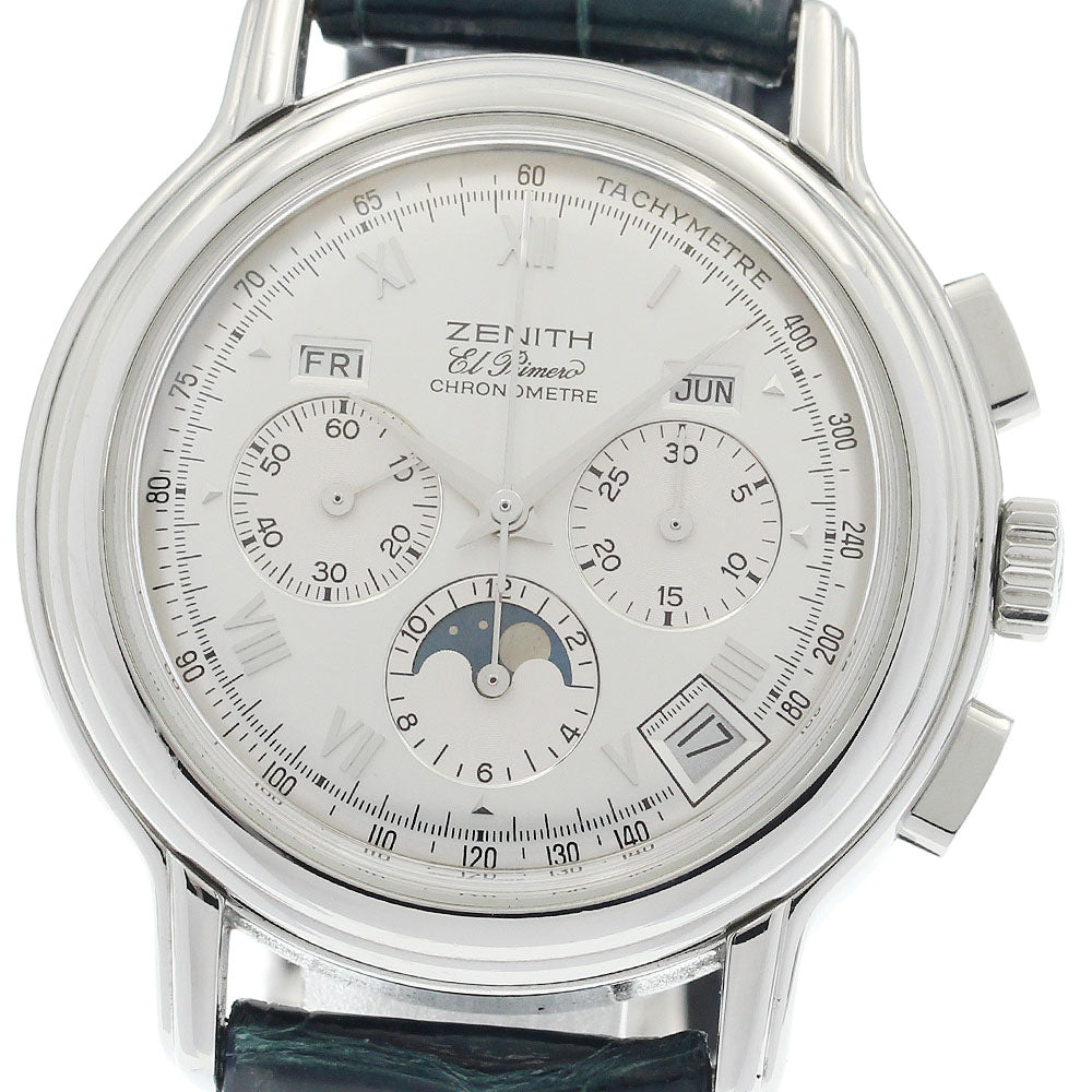 ZENITH Chronomaster 01.0240.410 Moon phase chronograph Silver Dial Automatic Men's Watch_948565