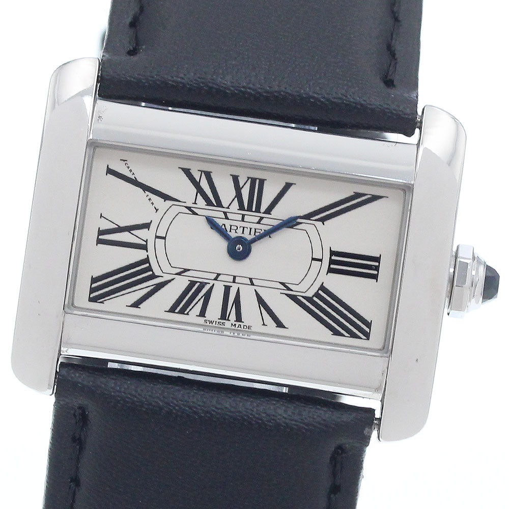 CARTIER Mini tank divan W6300255 beige Dial Quartz Ladies Watch_948569