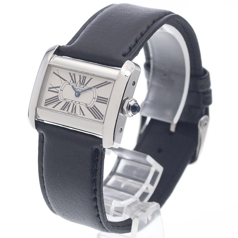 CARTIER Mini tank divan W6300255 beige Dial Quartz Ladies Watch_948569
