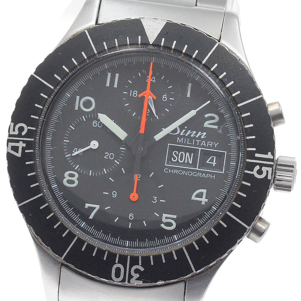 Sinn 156.B Military Chronograph Day date black Dial Automatic Men's Watch_948595