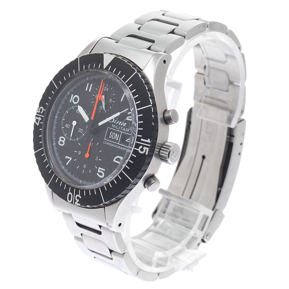 Sinn 156.B Military Chronograph Day date black Dial Automatic Men's Watch_948595