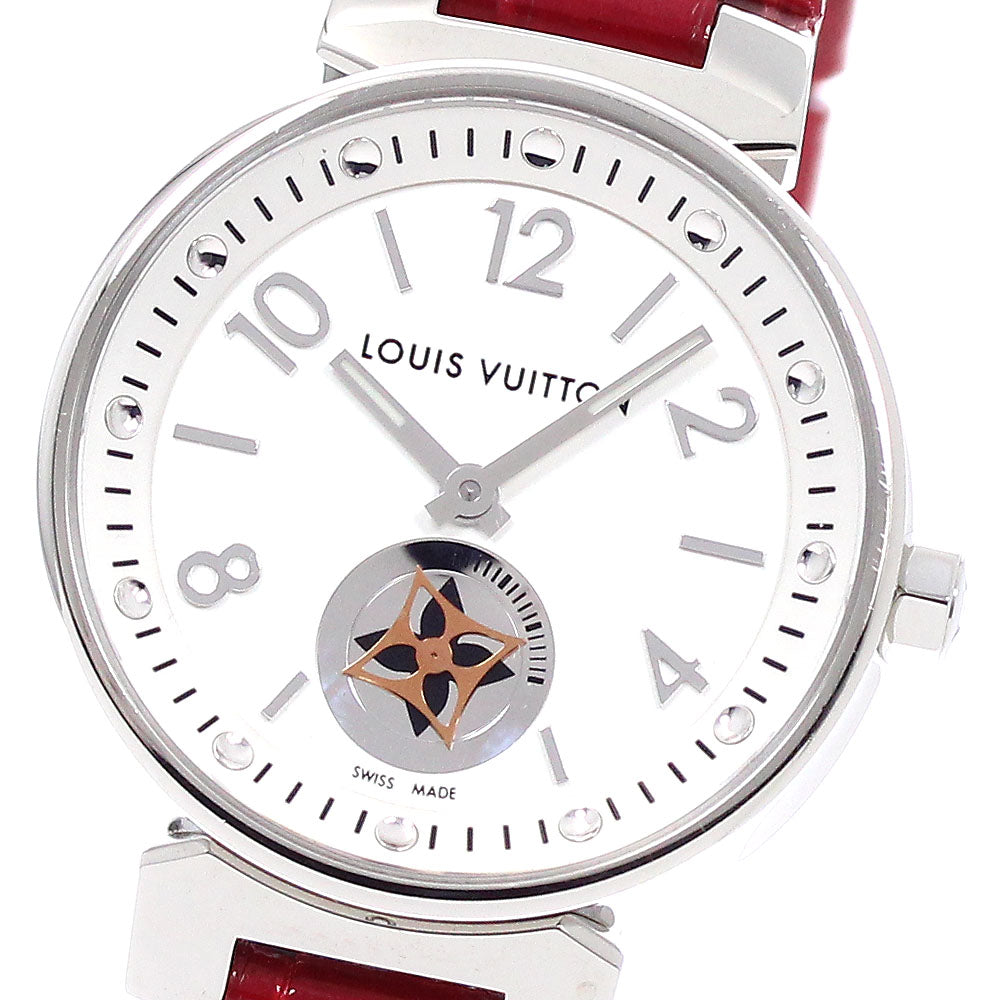 LOUIS VUITTON Tambour Moon Star Q8J10 Silver Dial Quartz Ladies Watch_948614