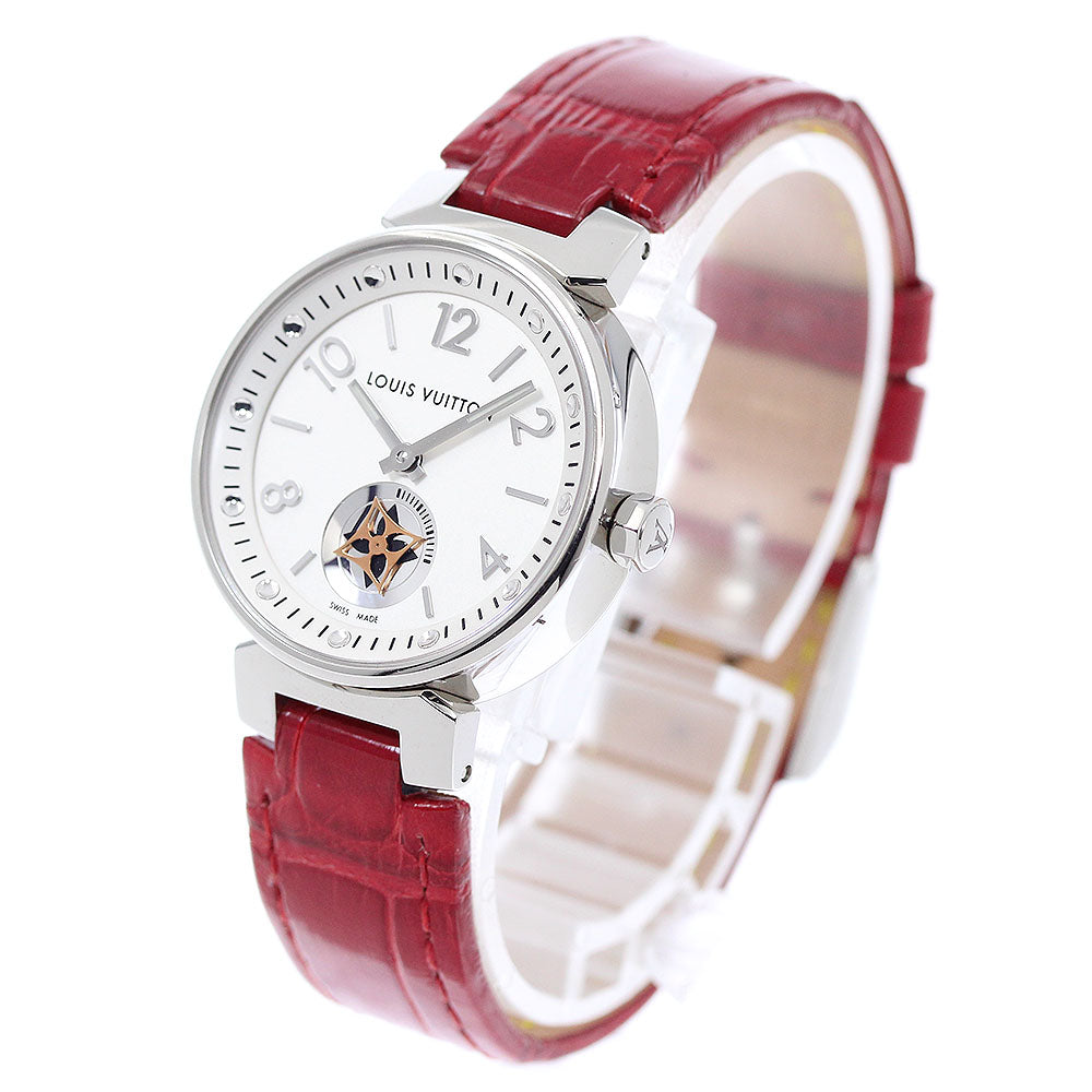 LOUIS VUITTON Tambour Moon Star Q8J10 Silver Dial Quartz Ladies Watch_948614