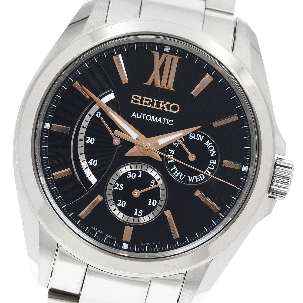 SEIKO Brights 6R21-00W0/SDGC029 Day-Date black Dial Automatic Men's Watch_948615