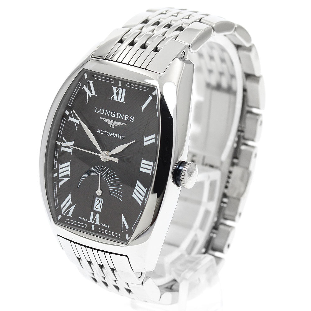 LONGINES Evidenza L2.672.4 Power reserve date Black Dial Automatic Men's_948624