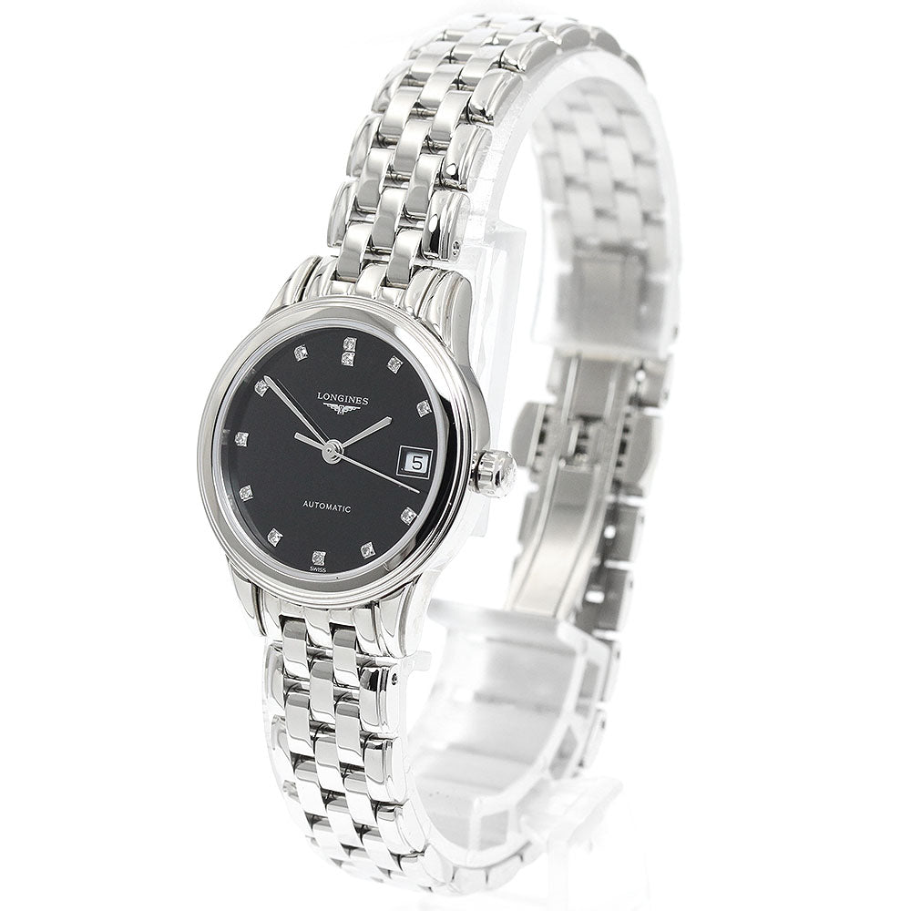 LONGINES Flagship L4.274.4 Date diamond index black Dial Automatic Ladies_948683