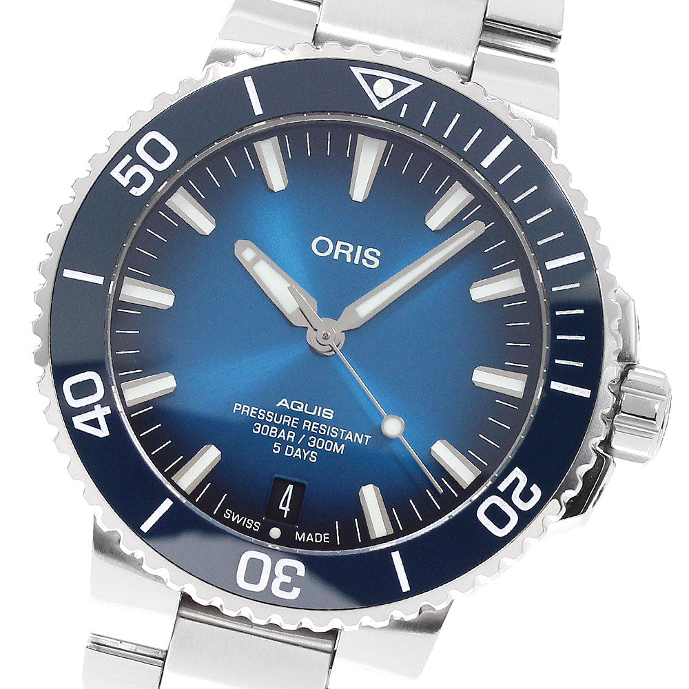 ORIS Aquis 01 400 7763 4135 Date Blue Dial Automatic Men's Watch_948684
