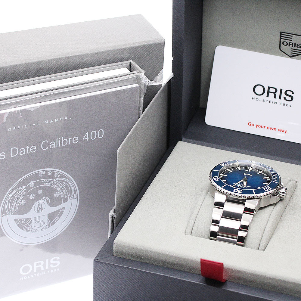 ORIS Aquis 01 400 7763 4135 Date Blue Dial Automatic Men's Watch_948684