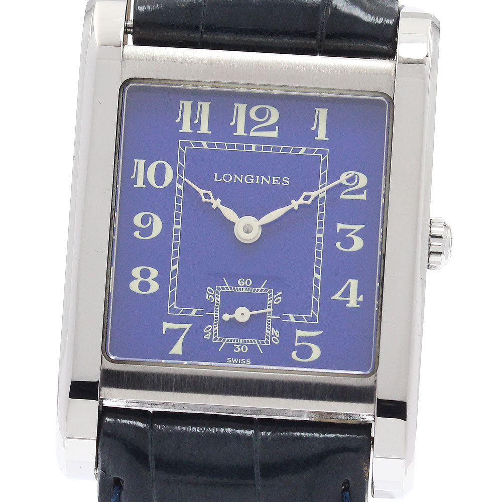 LONGINES Square L5.673.4 Small seconds Navy Dial Quartz Men's Watch_948734