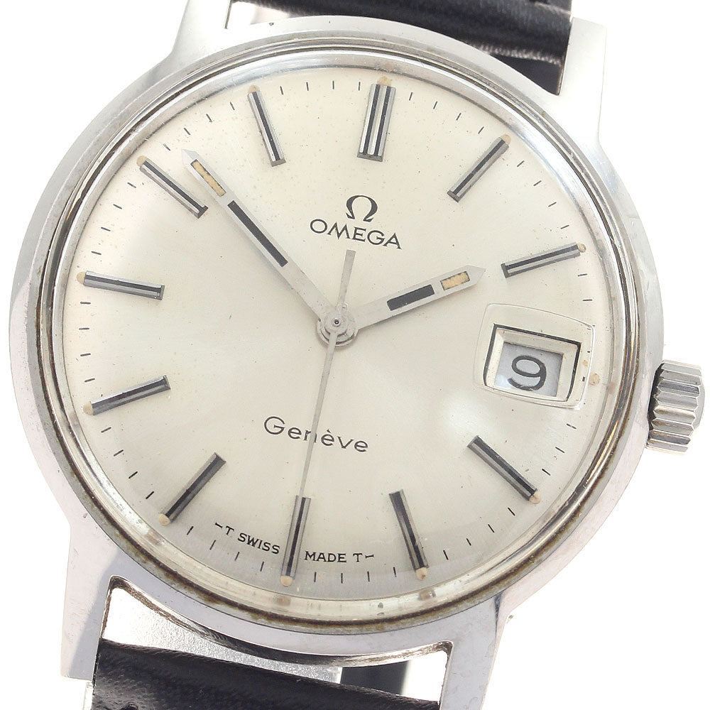 OMEGA Geneve 136.070 Date Cal.613 Silver Dial Hand Winding Men's Watch_948744