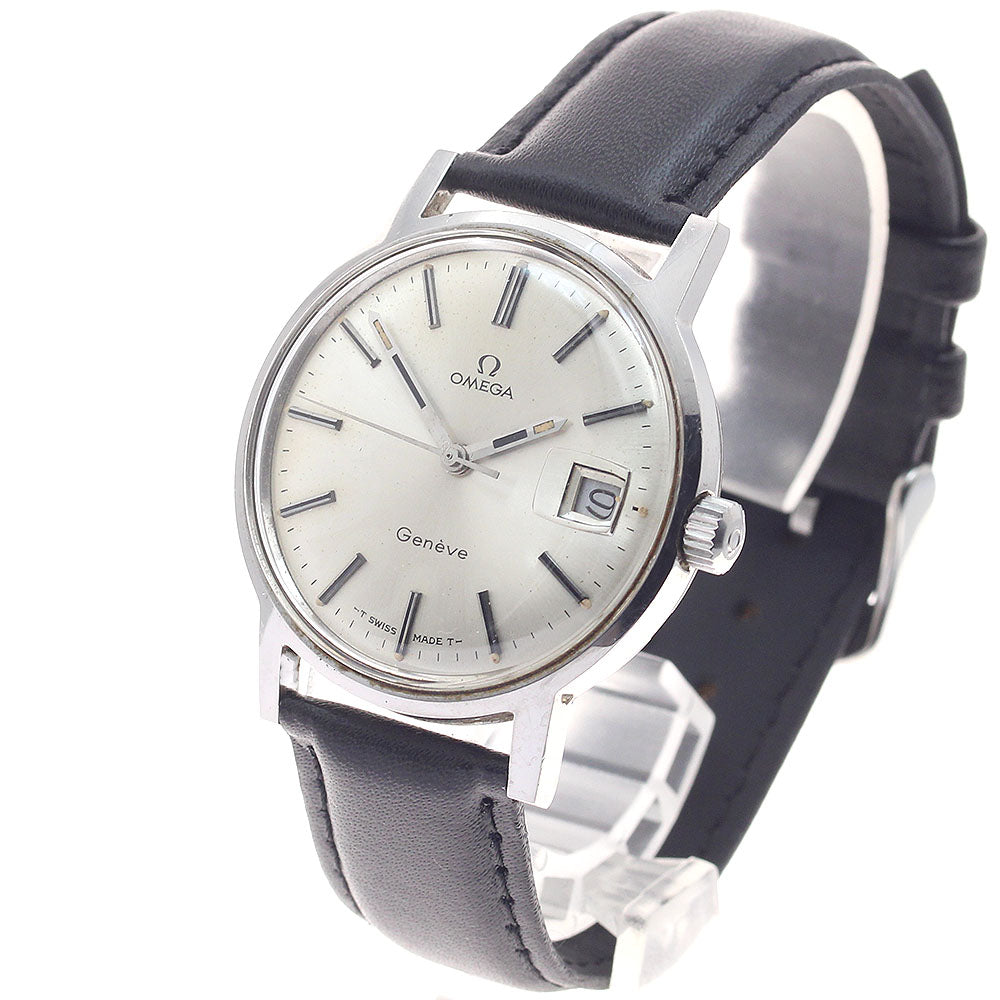 OMEGA Geneve 136.070 Date Cal.613 Silver Dial Hand Winding Men's Watch_948744