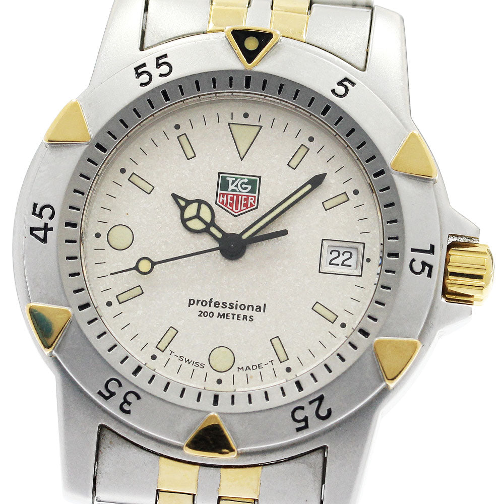 TAG HEUER Professional 200 m 955.713G-2 Date Silver Dial Quartz Men's _948748