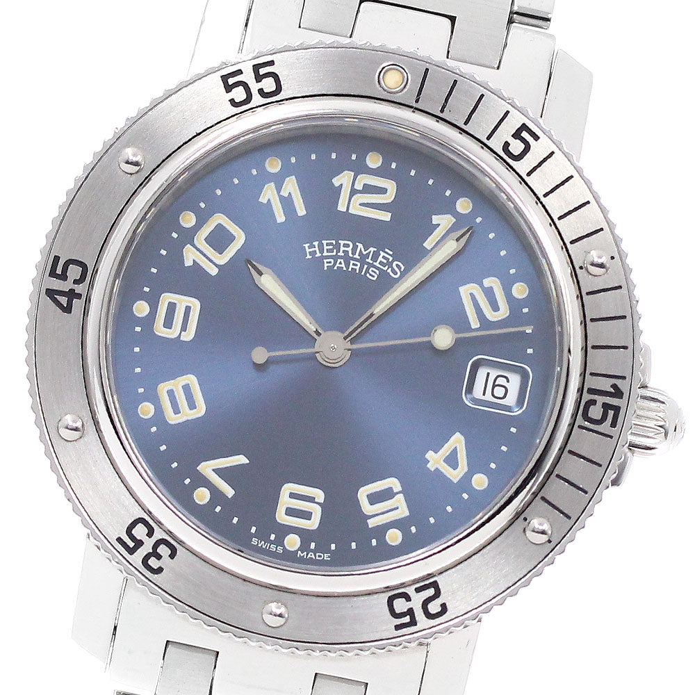 HERMES Clipper diver CL7.710 Date Navy Dial Quartz Men's Watch_948760