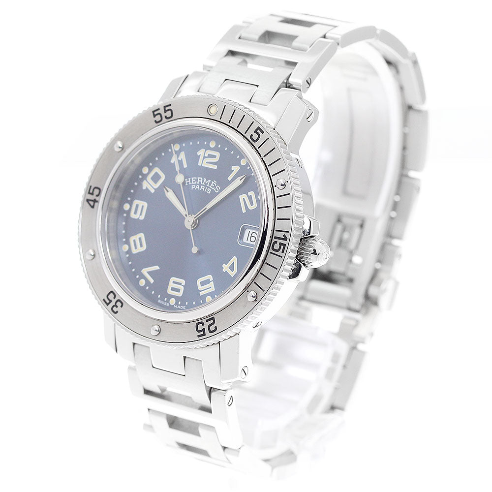 HERMES Clipper diver CL7.710 Date Navy Dial Quartz Men's Watch_948760
