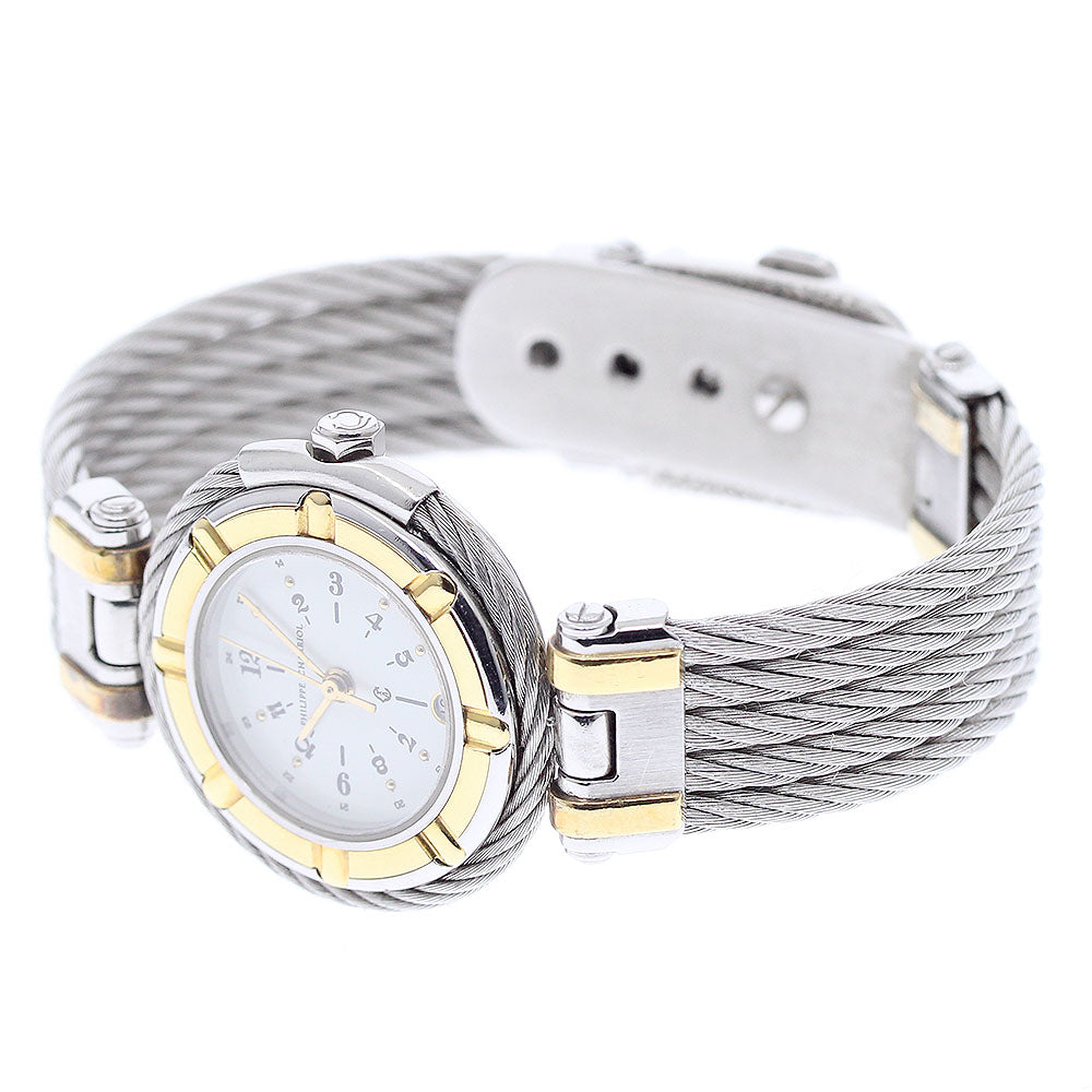 CHARRIOL Celtic YG bezel White Dial Quartz Ladies Watch_948764