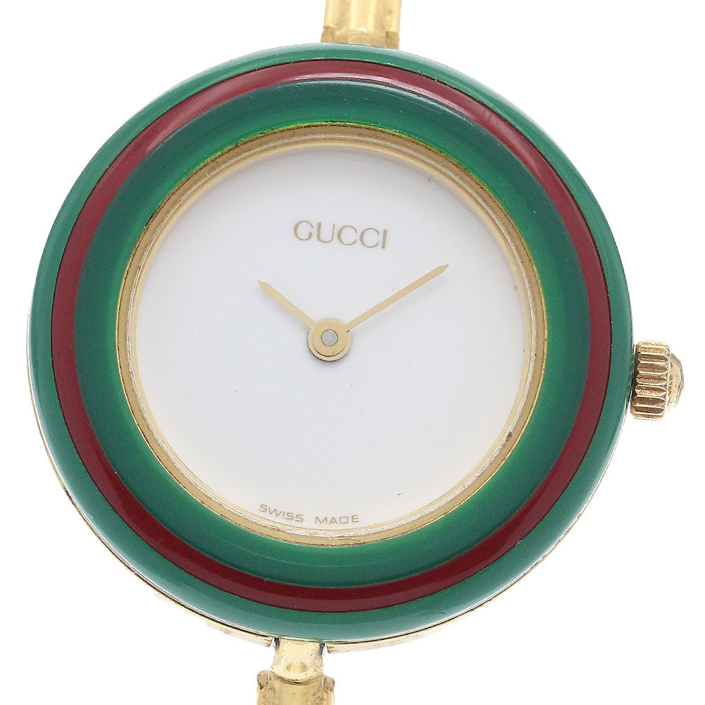 GUCCI Change bezel 11/12.2 white Dial Quartz Ladies Watch_948810