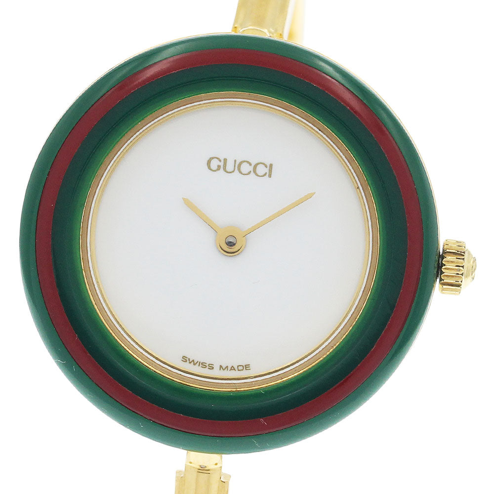 GUCCI Change bezel 11/12.2 white Dial Quartz Ladies Watch_948811